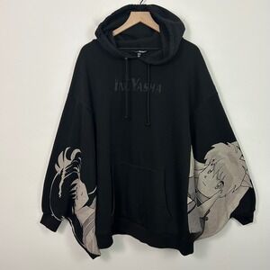 DOLLS KILL X INUYASHA One Dream Oversized Black Cape Hoodie Size 1X